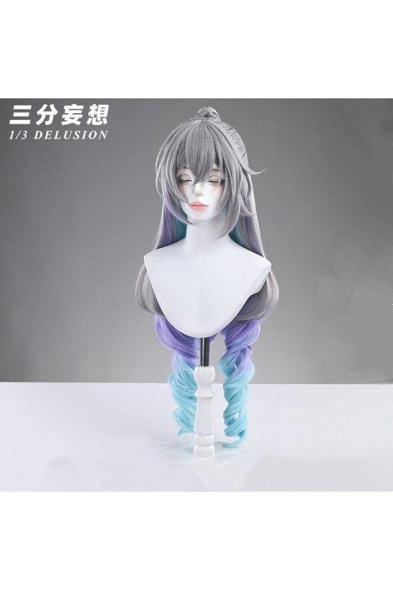 1/3 Delusion Honkai Star Rail Silver Wolf LV.999 Cosplay Wig